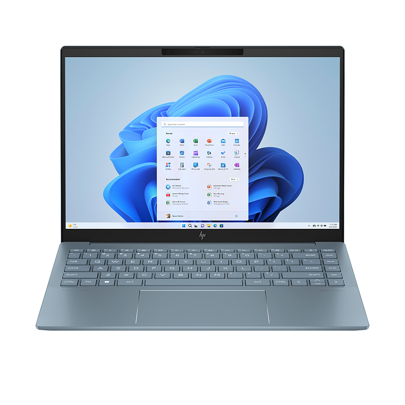 HP Pavilion Plus 14-ew1055ng Intel Core Ultra 5 125H Laptop 35,6 cm (14") 3K 16 GB LPDDR5x-SDRAM 512 GB SSD Wi-Fi 6E (802.11ax) Windows 11 Home AI PC Blau