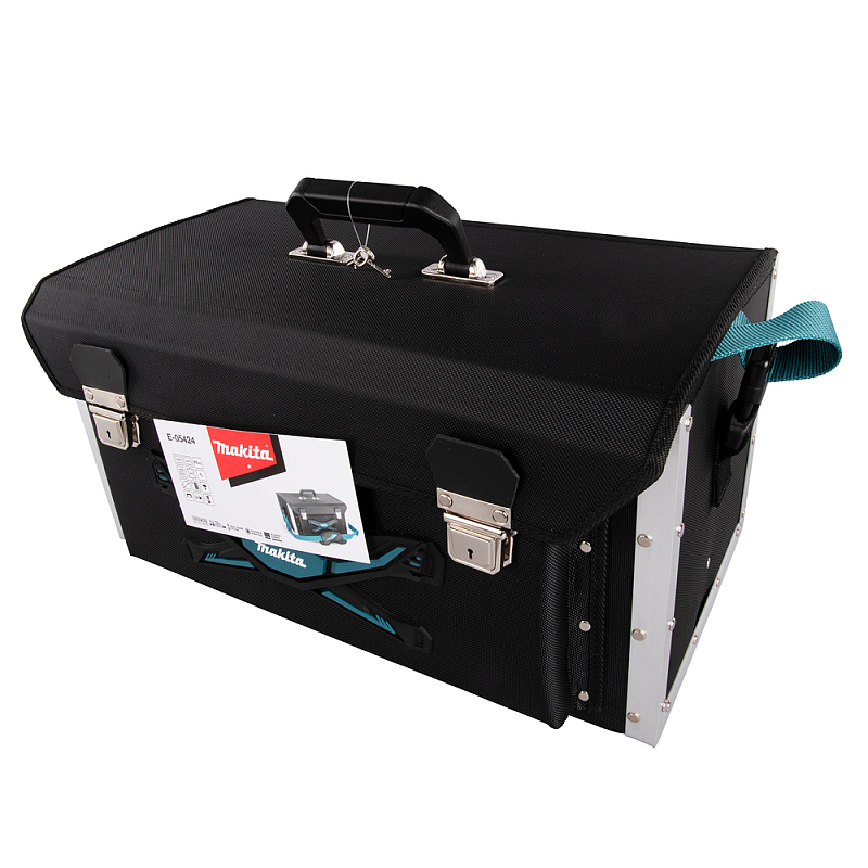 Makita E-05424 Werkzeugkoffer Schwarz Aluminium, Polypropylen (PP)