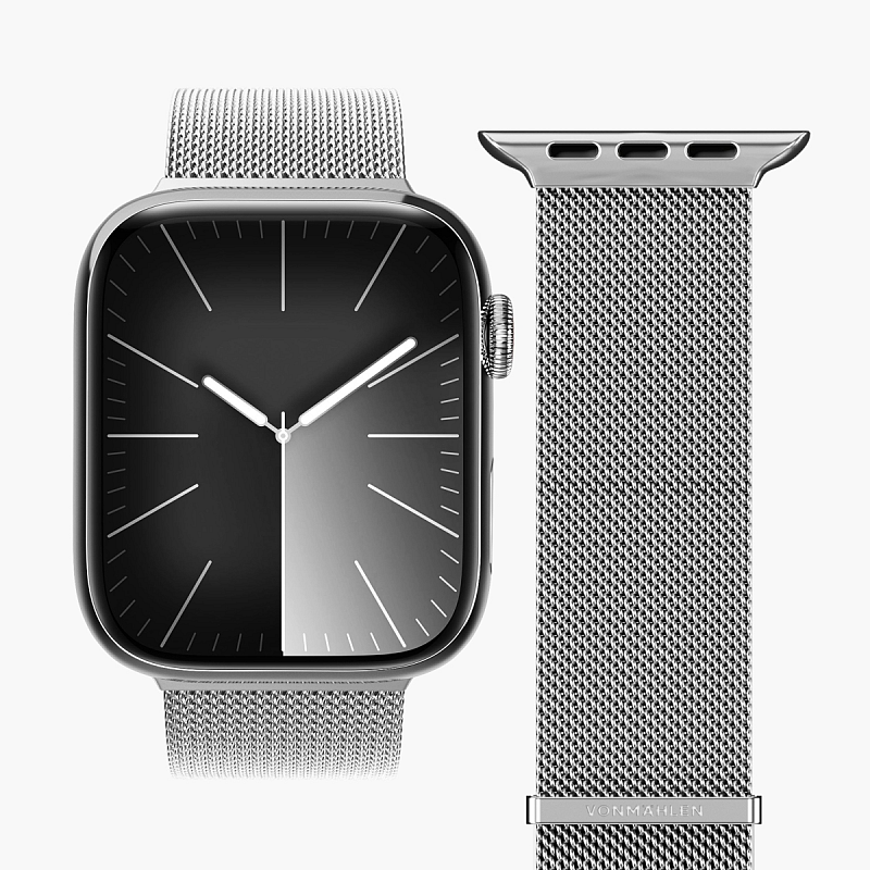 Vonmählen Milanese Loop 2 Gurt Silber Edelstahl