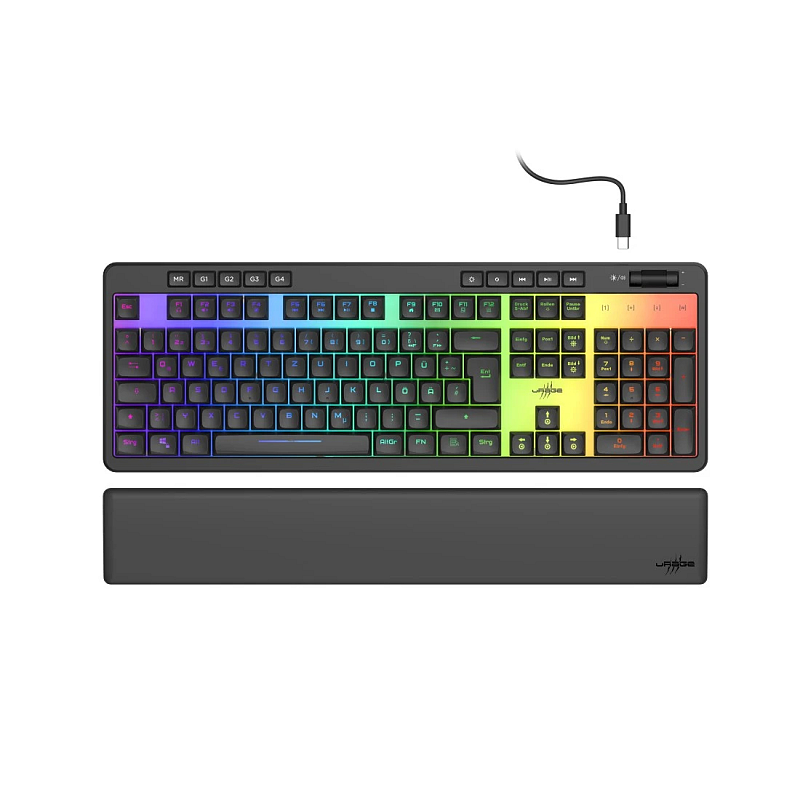 Hama 00217830 Tastatur Gaming USB QWERTZ Deutsch Schwarz