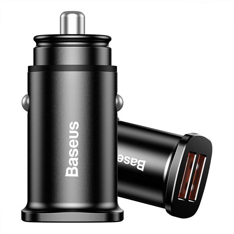 Baseus CCALL-DS01 Ladegerät für Mobilgeräte Universal Schwarz Zigarettenanzünder Schnellladung Draußen