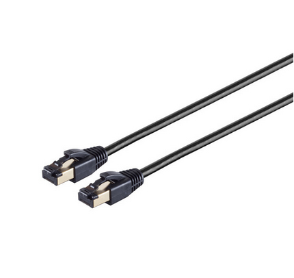 S/CONN maximum connectivity 08-41005 Netzwerkkabel Schwarz 0,25 m Cat8.1 F/FTP (FFTP)
