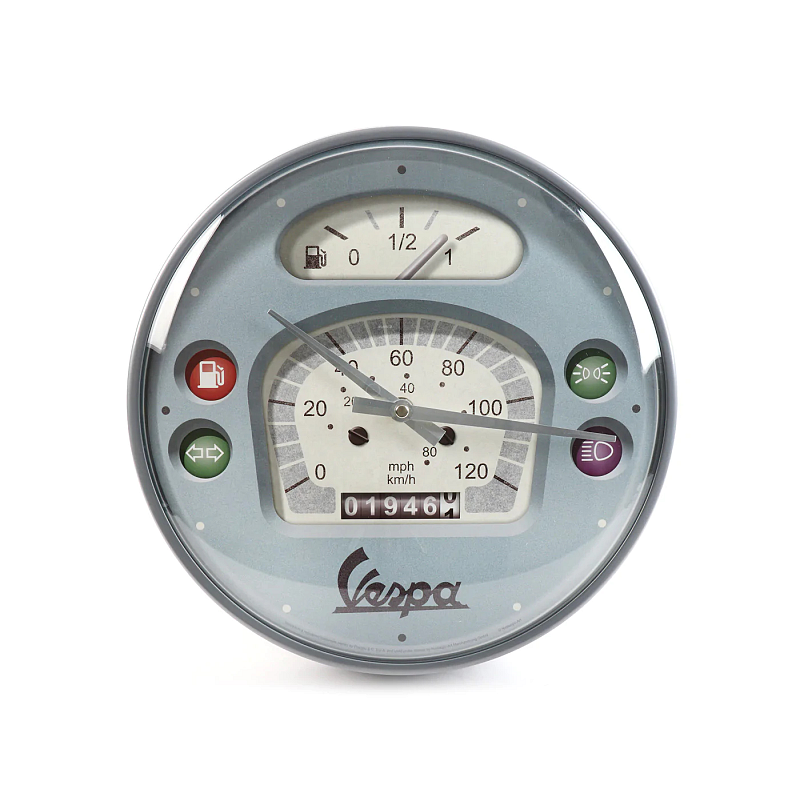 Nostalgic Art Vespa Speedometer Quarzuhr Kreis Mehrfarbig