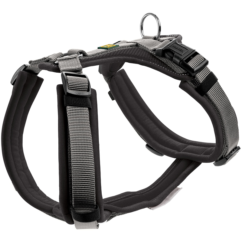 Hunter Maldon M Blau, Grau Nylon Hund Halftergeschirr