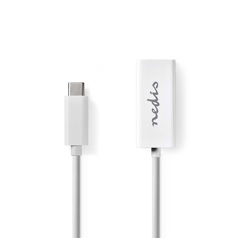Nedis CCGB64950WT02 Netzwerkkabel Weiß 0,2 m Cat8.1