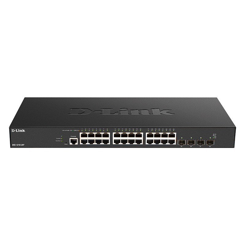 D-Link DXS-1210-28T Netzwerk-Switch Managed L2/L3 10G Ethernet (100/1000/10000) 1U Schwarz