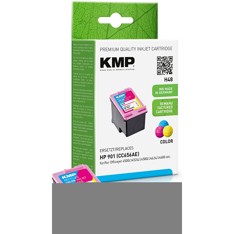 KMP H48 Druckerpatrone 1 Stück(e) Cyan, Magenta, Gelb