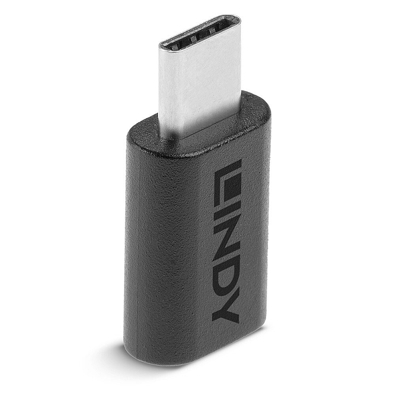 Lindy 41896 Kabeladapter USB-C Micro-B Schwarz