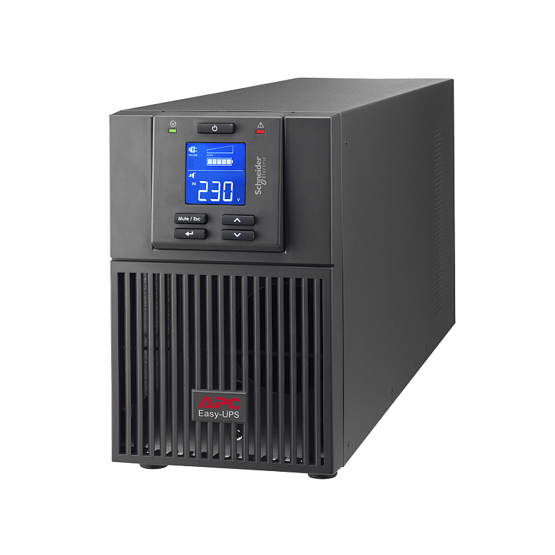 APC Easy UPS On-Line, 1000VA/900W, Tower, 230V, 3x IEC C13 Ausgänge, Intelligenter Kartensteckplatz, LCD