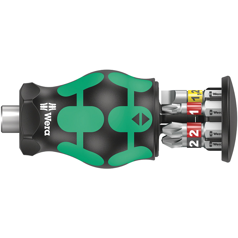 Wera Kraftform Kompakt Stubby Magazin 2 Multi-Bit-Schraubendreher Gerader Schraubendreher