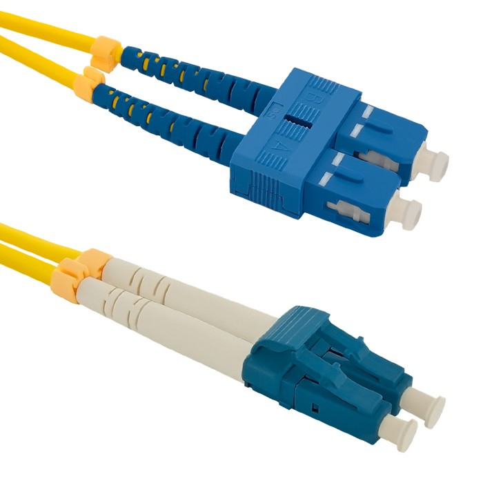Qoltec 54031 InfiniBand/Glasfaserkabel 1 m SC LC Gelb