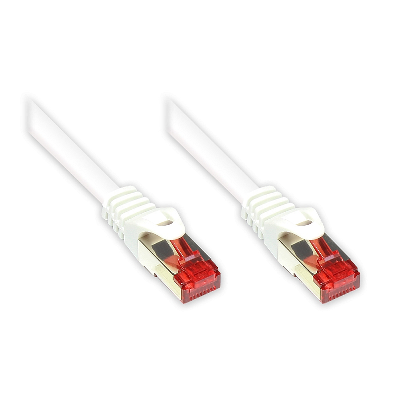 Kabelmeister SO-31347 Netzwerkkabel Weiß 25 m Cat6 S/FTP (S-STP)