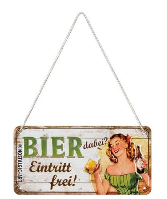 Nostalgic Art 45104989 Dekoratives Schild & Tafel für drinnen Metall Mehrfarbig
