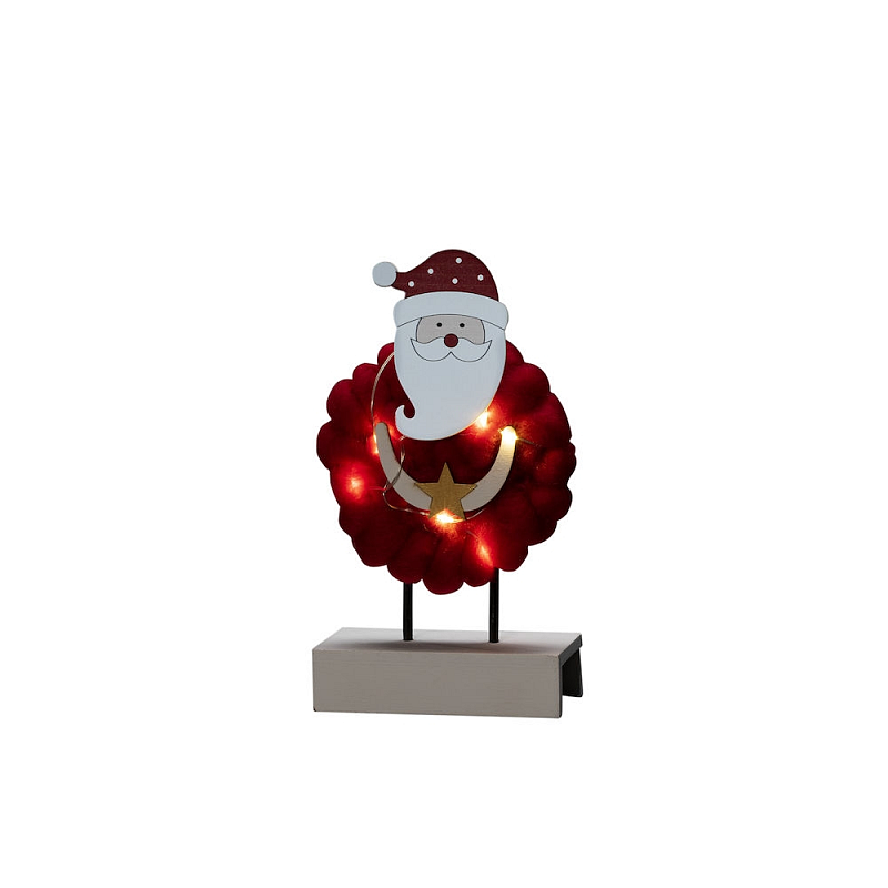 Konstsmide Wood/Cotton Santa Leichte Dekorationsfigur 6 Glühbirne(n) LED 0,36 W