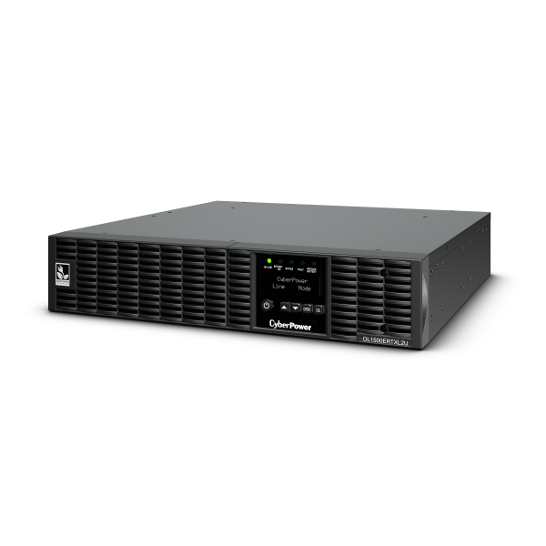CyberPower OL1500ERTXL2U Doppelwandler Online USV 1500VA/1350W Tower/Rack 2U, ECO Mode, LCD, USB, Expansion Port für opt. Netzwerkkarten, Anschluss f. opt. Batterieerweiterung inkl. 19" Railkit