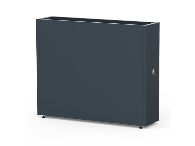 Herstera Metal Planter Dividier 25 Draußen Pflanzgefäß Freistehend Stahl Anthrazit