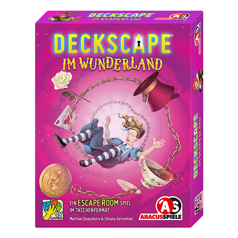 Abacus Deckscape - Im Wunderland 60 min Kartenspiel Flucht