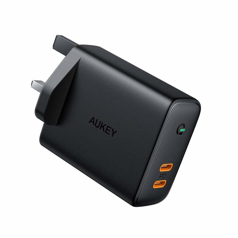 AUKEY PA-D2 Ladegerät für Mobilgeräte Netbook, Smartphone, Tablets Schwarz AC, Gleichstrom Drinnen