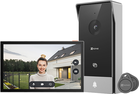 EZVIZ HP5 Video-Zugangssystem 17,8 cm (7") Schwarz, Silber