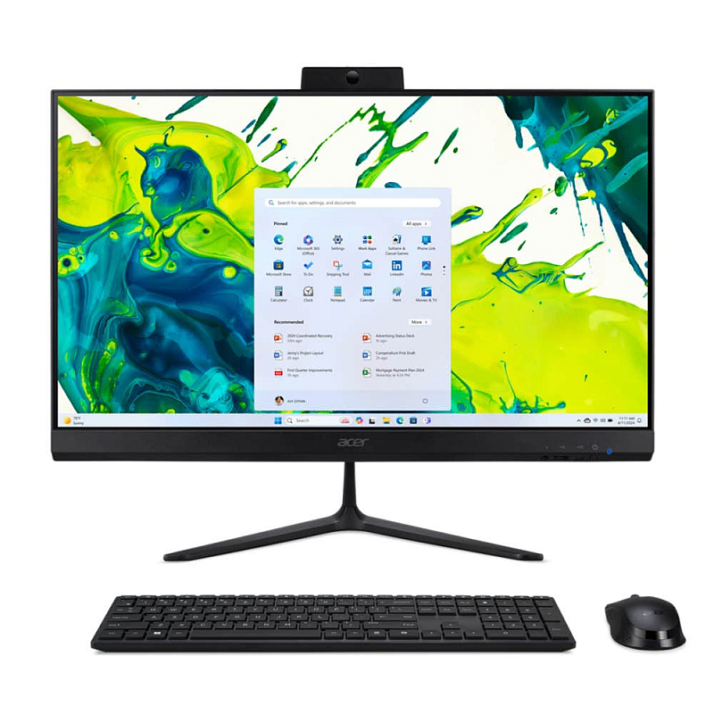 Acer Aspire C24-2 Intel® Core™ i5 i5-1334U 60,5 cm (23.8") 1920 x 1080 Pixel All-in-One-PC 16 GB DDR4-SDRAM 512 GB SSD Windows 11 Home Wi-Fi 6 (802.11ax) Schwarz