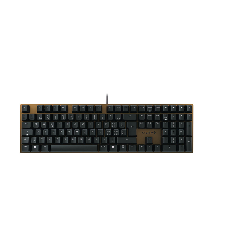 CHERRY KC 200 MX Tastatur Universal USB QWERTZ Schweiz Schwarz, Bronze