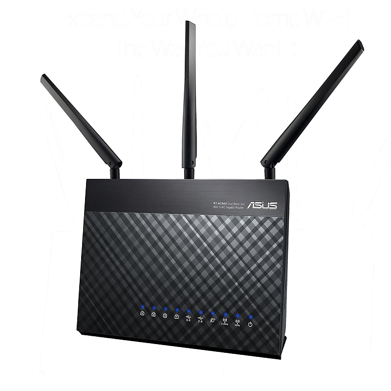 ASUS DSL-AC68U WLAN-Router Gigabit Ethernet Dual-Band (2,4 GHz/5 GHz) Schwarz