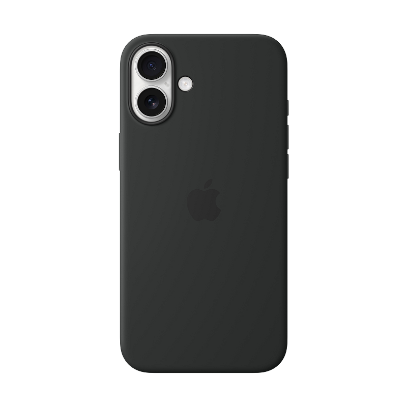 Apple iPhone 16 Plus Silikon Case mit MagSafe – Schwarz