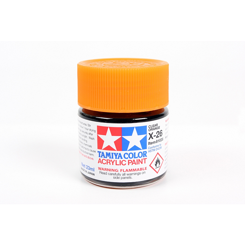 Tamiya X-26 Acrylfarbe 23 ml Orange Flasche