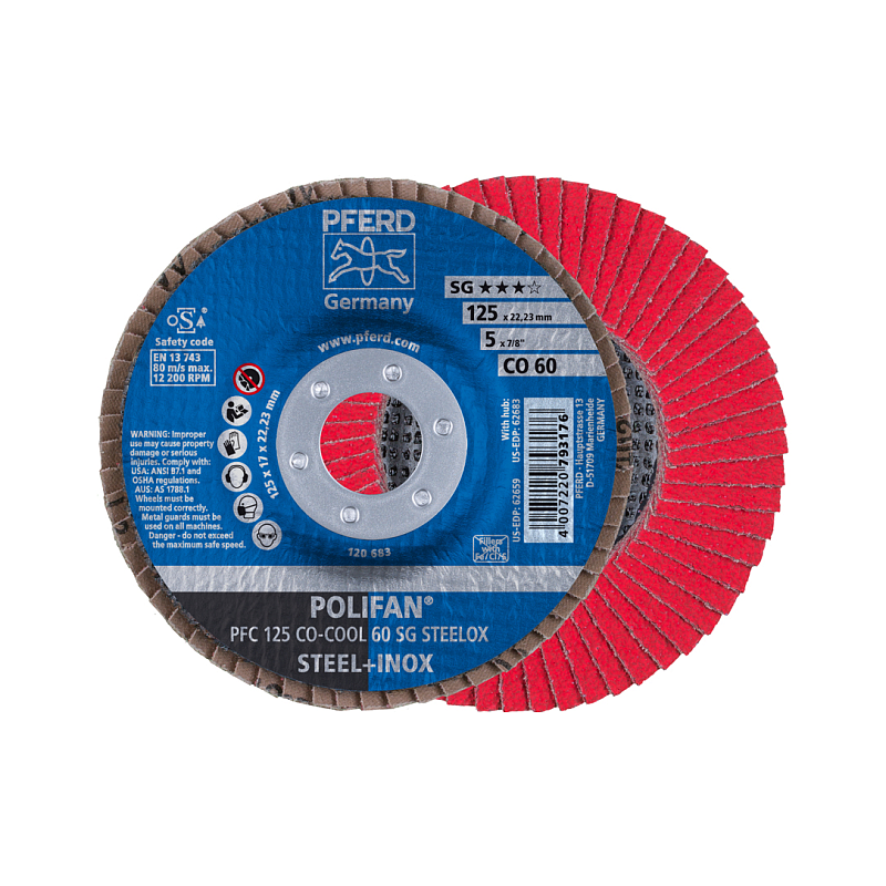 PFERD PFC 125 CO-COOL 60 SG STEELOX Rotierendes Schleifwerkzeug Zubehör Metall