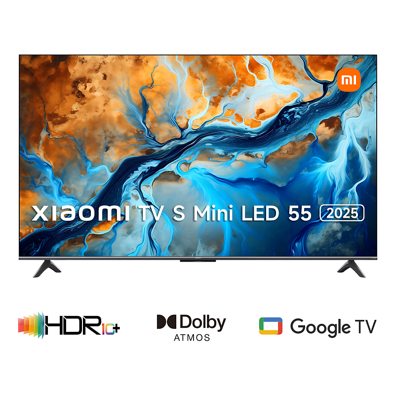 Xiaomi TV S Mini LED 55 2025 139,7 cm (55") 4K Ultra HD Smart-TV WLAN Schwarz 1200 cd/m²