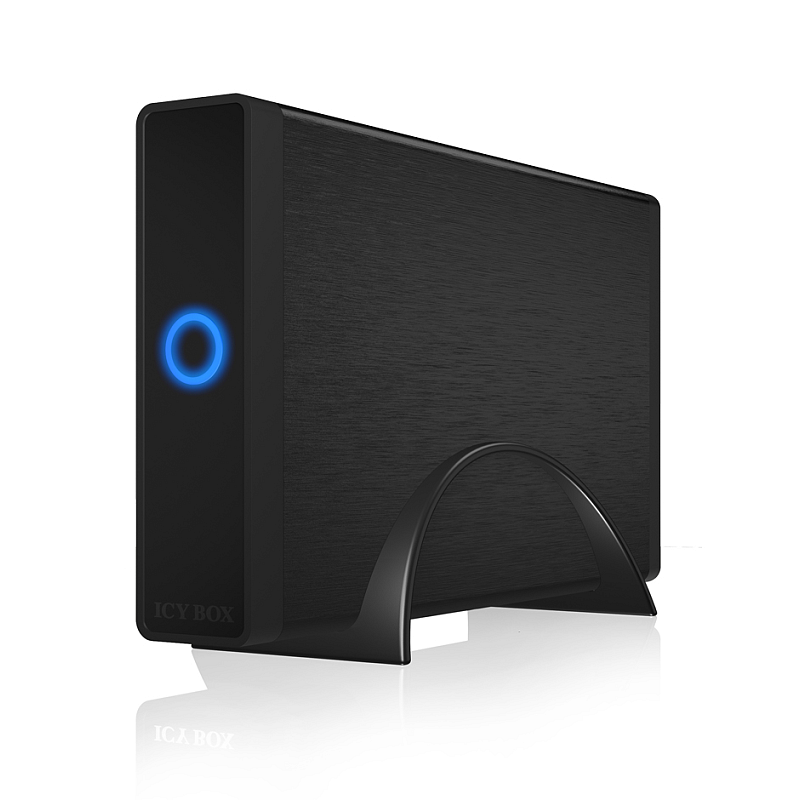 ICY BOX IB-377U3 Ext. Gehäuse f. 3,5" SATA (I-III) 6 Gbit/s HDD USB 3.2 Gen 1, UASP, schwarz