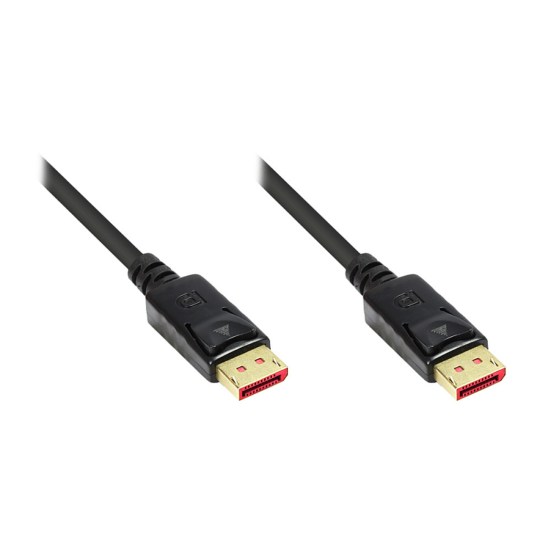 Alcasa 4814-020S DisplayPort-Kabel 2 m Schwarz