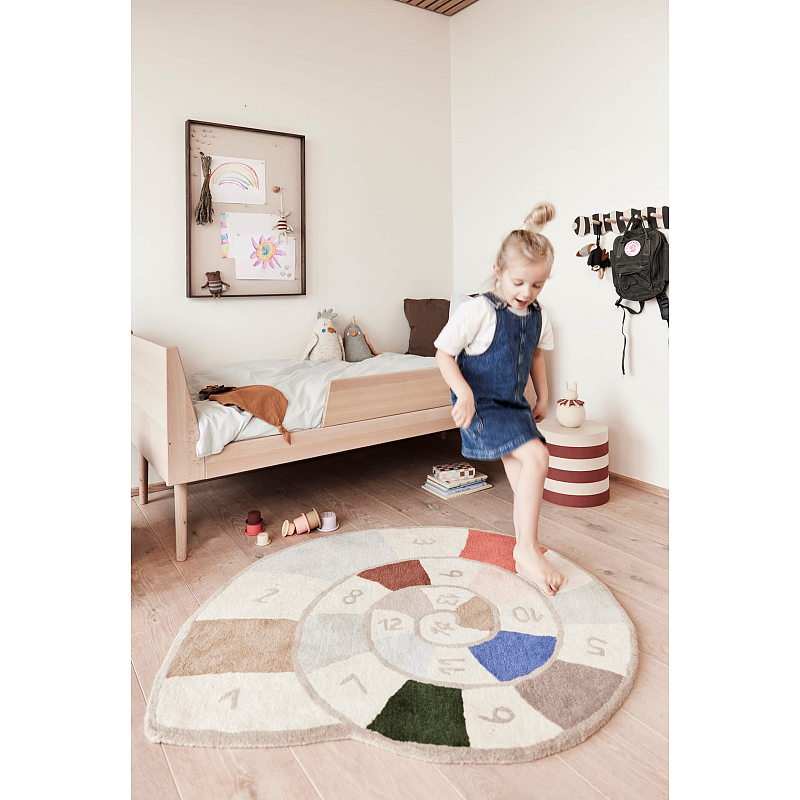 OYOY M107576 Gaderobe Wand-montiert 5 Haken Beige, Schwarz