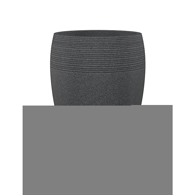Scheurich Lineo High 283 Draußen Topfpflanzer Freistehend Kunststoff Schwarz