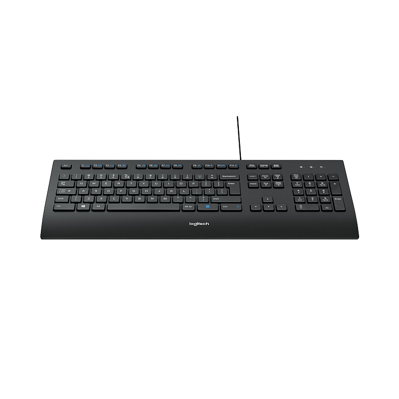 Logitech K280E Pro f/ Business Tastatur Büro USB QWERTY US International Schwarz