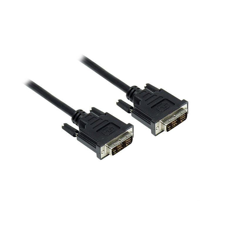 Alcasa DVI-D 18+1 M DVI-Kabel 1,8 m Schwarz
