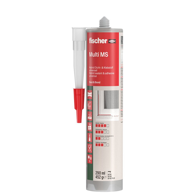 Fischer 503318 Baudichtstoff 290 ml Grau