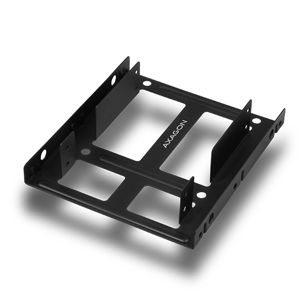 Axagon RHD‑225 Metallhalter für 2× 2,5" HDD/SSD in 3,5" Schacht, mit Lüfterbefestigung