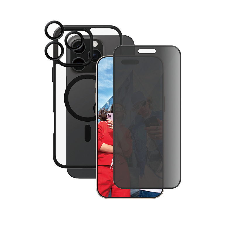 PanzerGlass ® | CARE by ® Flagship 3-in-1 Privacy Set iPhone 16 Pro Max