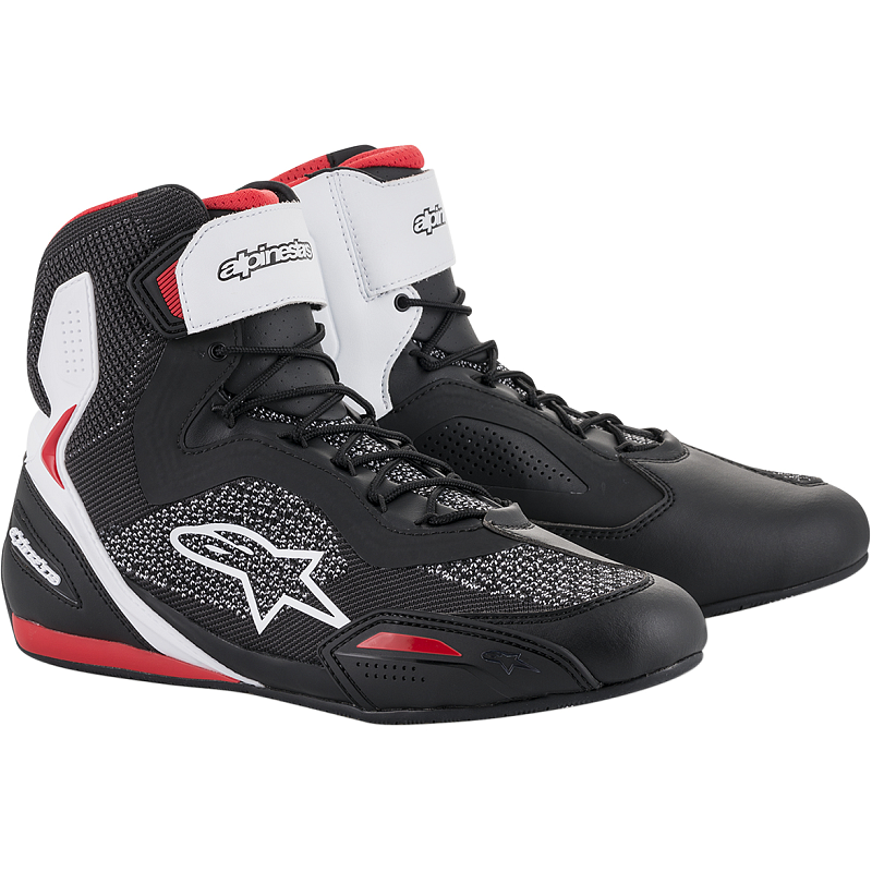 Alpinestars 2510319-123-115 Motorrad-Schuh Männlich Erwachsener Schwarz, Rot, Weiß