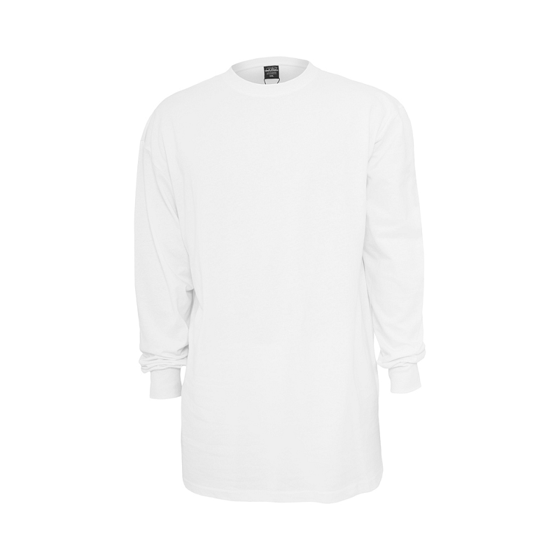 Urban Classics Tall Tee L/S T-Shirt Rundhals Langärmlig Baumwolle, Viskose