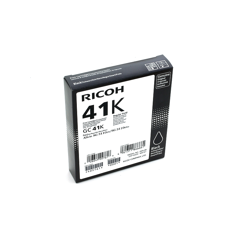 Ricoh 405761 Druckerpatrone 1 Stück(e) Original Standardertrag Foto schwarz