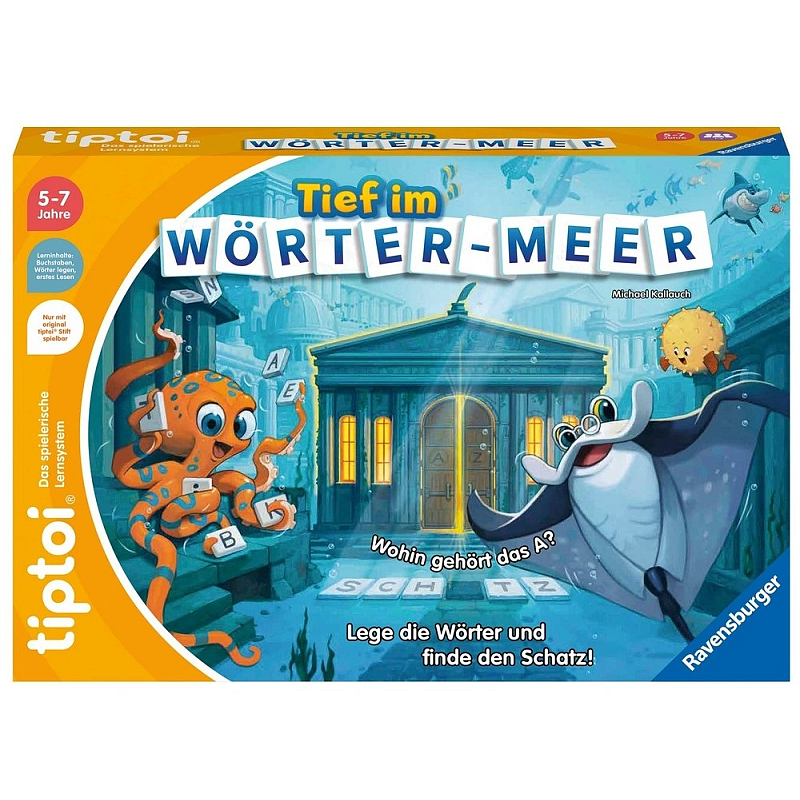 tiptoi Tief im Wörter-Meer 20 min Brettspiel Bildend