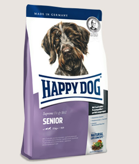 Happy Dog Supreme Fit und Well Senior, 12.5 Kg, 1er Pack (1 x 12.5 kg) 12,5 g Fisch, Lamm, Reis