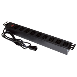 Alantec PZ010 Verlängerungskabel 1,8 m 9 AC-Ausgänge Drinnen Schwarz