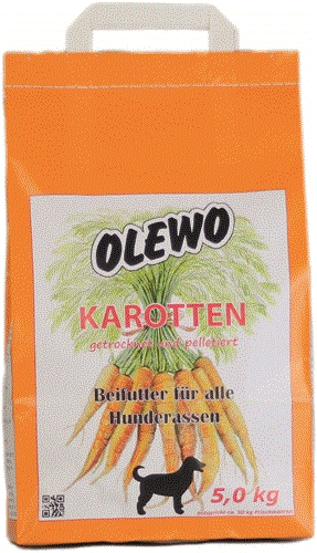 OLEWO 12150 Hunde-Trockenfutter 5 kg Adult Karotte