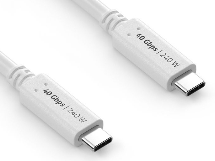 PureLink IS2530-010 USB Kabel USB4 Gen 3x2 1 m USB C Weiß
