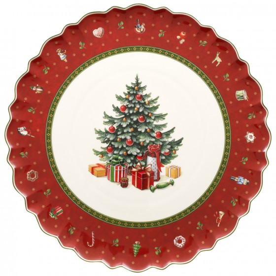 Villeroy & Boch 1485852200 Teller Dessertteller Rund Porzellan Rot, Weiß 1 Stück(e)