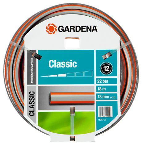 Gardena 18002-20 Gartenschlauch 18 m PVC Schwarz, Grau, Orange