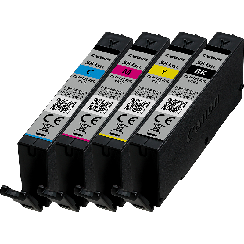 Canon CLI-581XXL BK/C/M/Y Tinte mit sehr hoher Reichweite Multipack